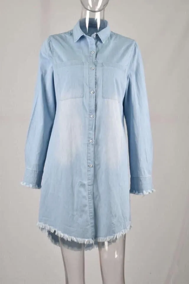 Addison Chambray Denim Dress