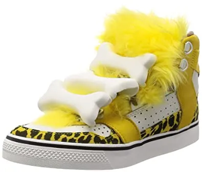 ADIDAS ORIGINALS JEREMY SCOTT BONES FUR YELLOW LEOPARD B26024