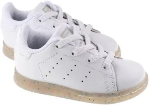 Adidas Originals Trainers Infants Stan Smith EL White Grey Glitter