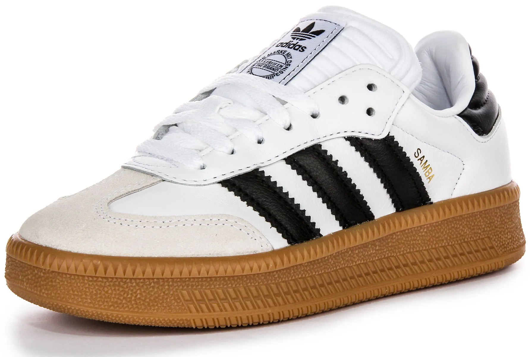 Adidas Samba XLG J In White Black For Youth