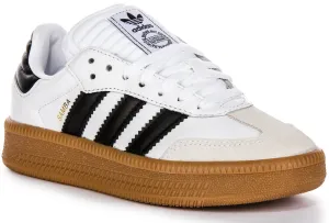 Adidas Samba XLG J In White Black For Youth