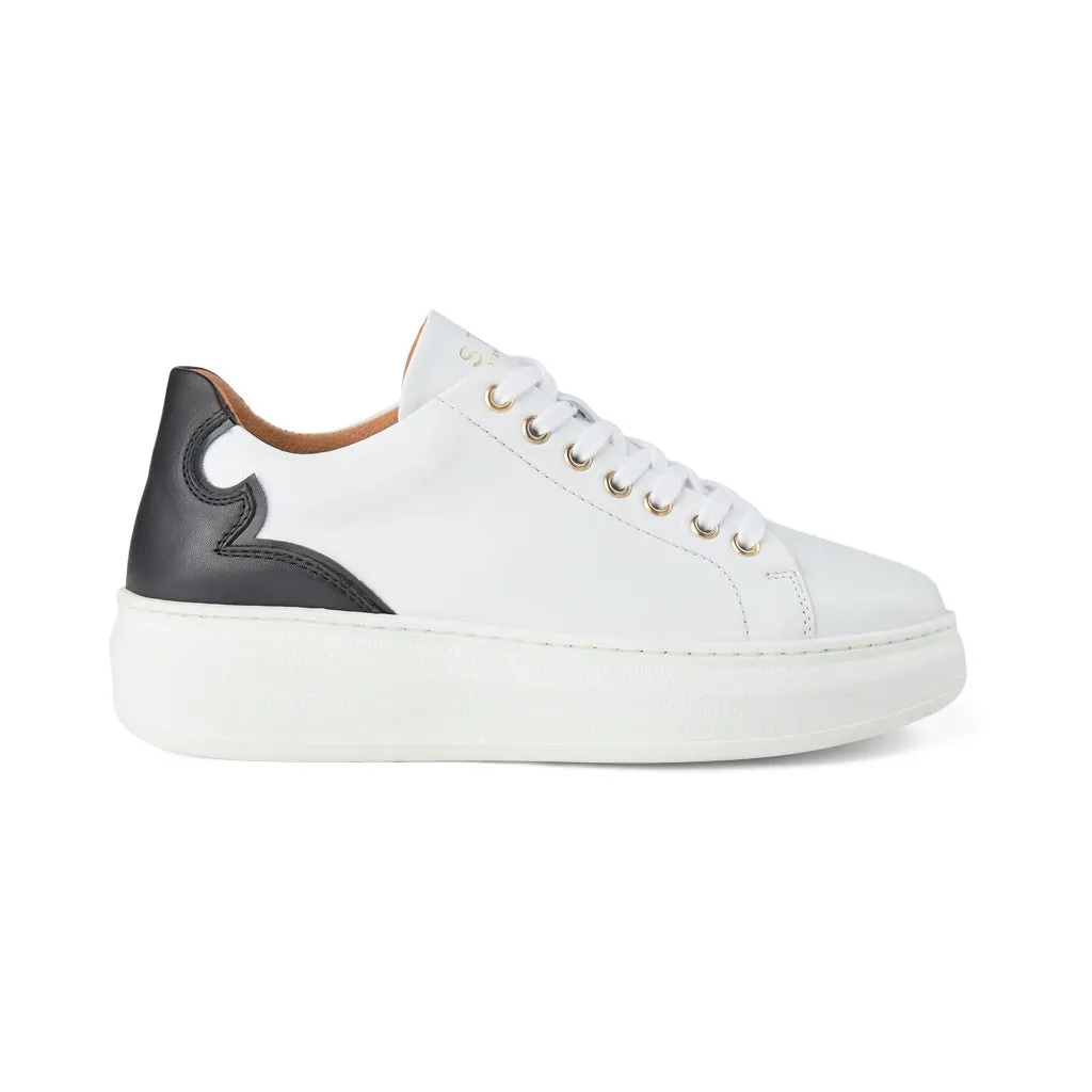 Adina Leather Sneaker - WHITE