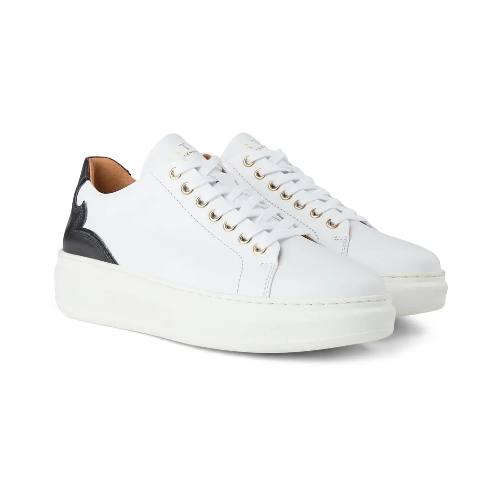 Adina Leather Sneaker - WHITE