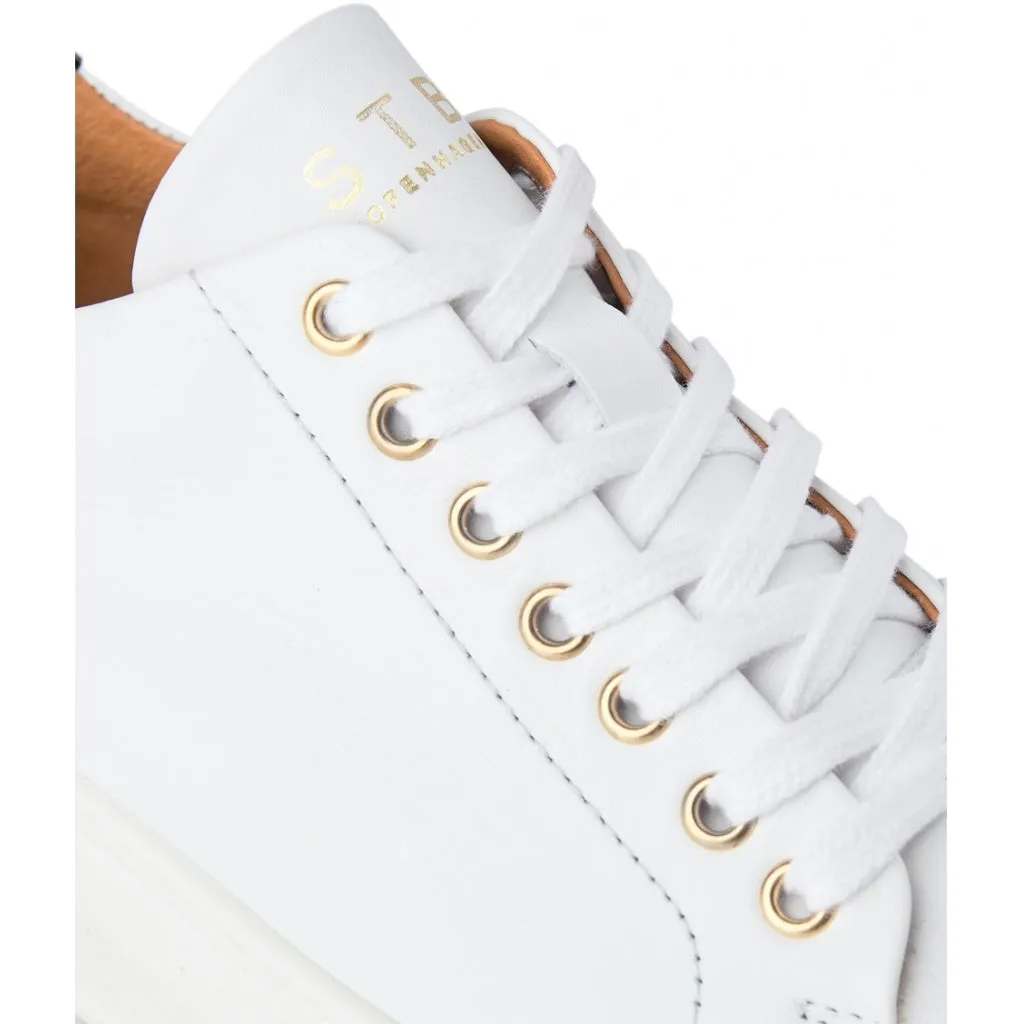 Adina Leather Sneaker - WHITE