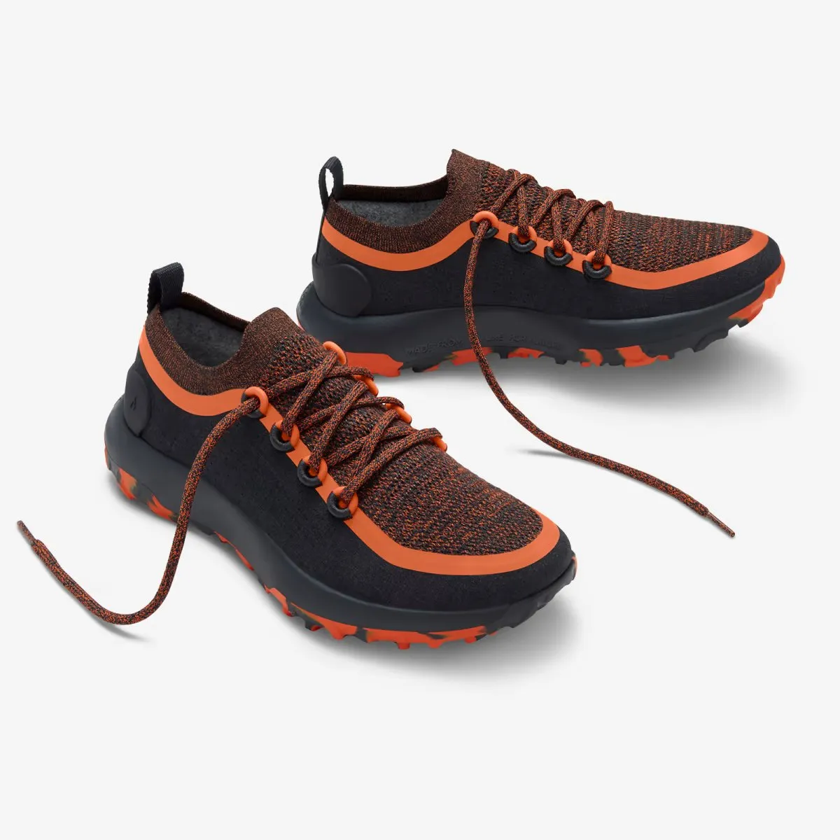 Allbirds Trail Runners SWT - Natural Black (Buoyant Orange Sole)