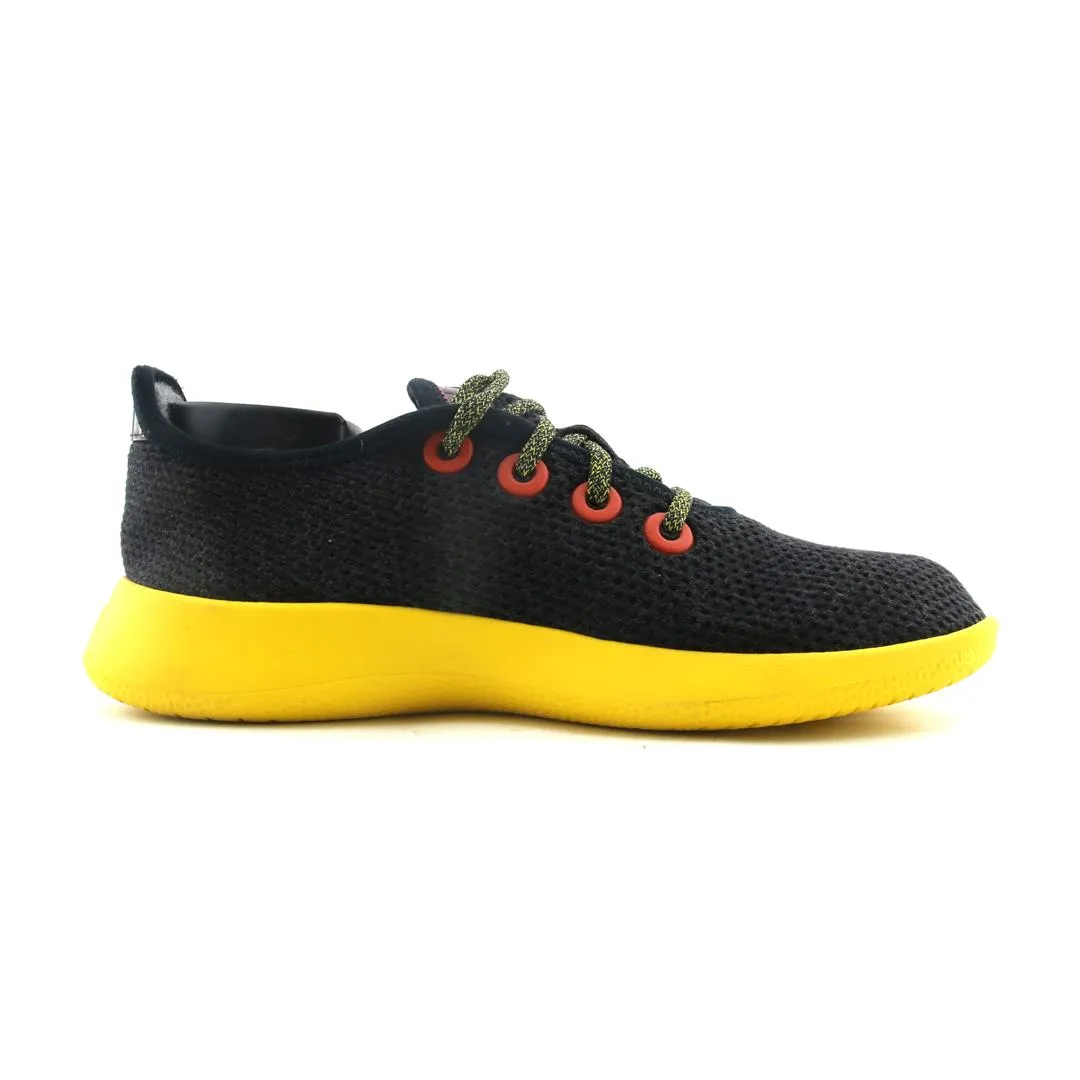 Allbirds women's Tree Runners - LIMITED EDITION: Heathered Black (Yellow Sole)