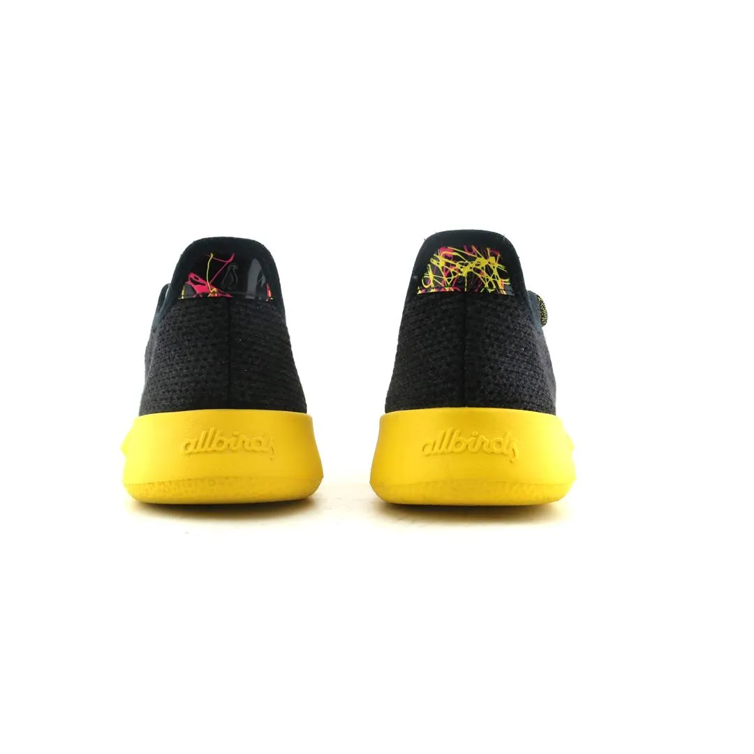 Allbirds women's Tree Runners - LIMITED EDITION: Heathered Black (Yellow Sole)