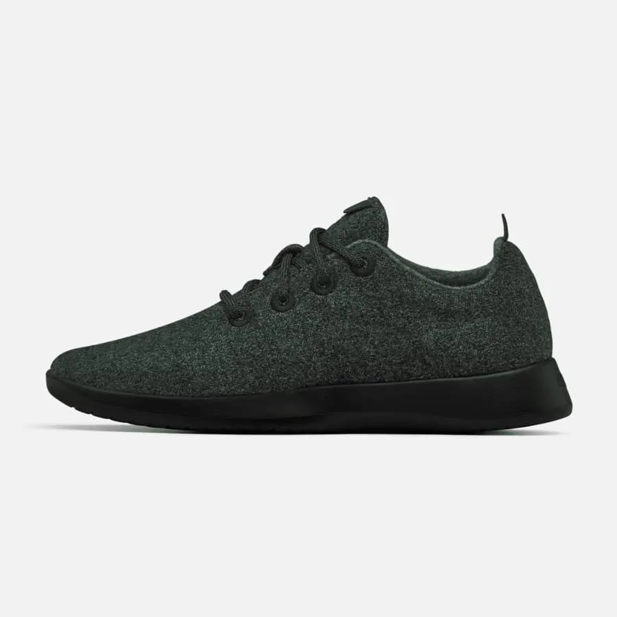 Allbirds Wool Runners - LIMITED EDITION: Dark Kea Green (Black Sole)