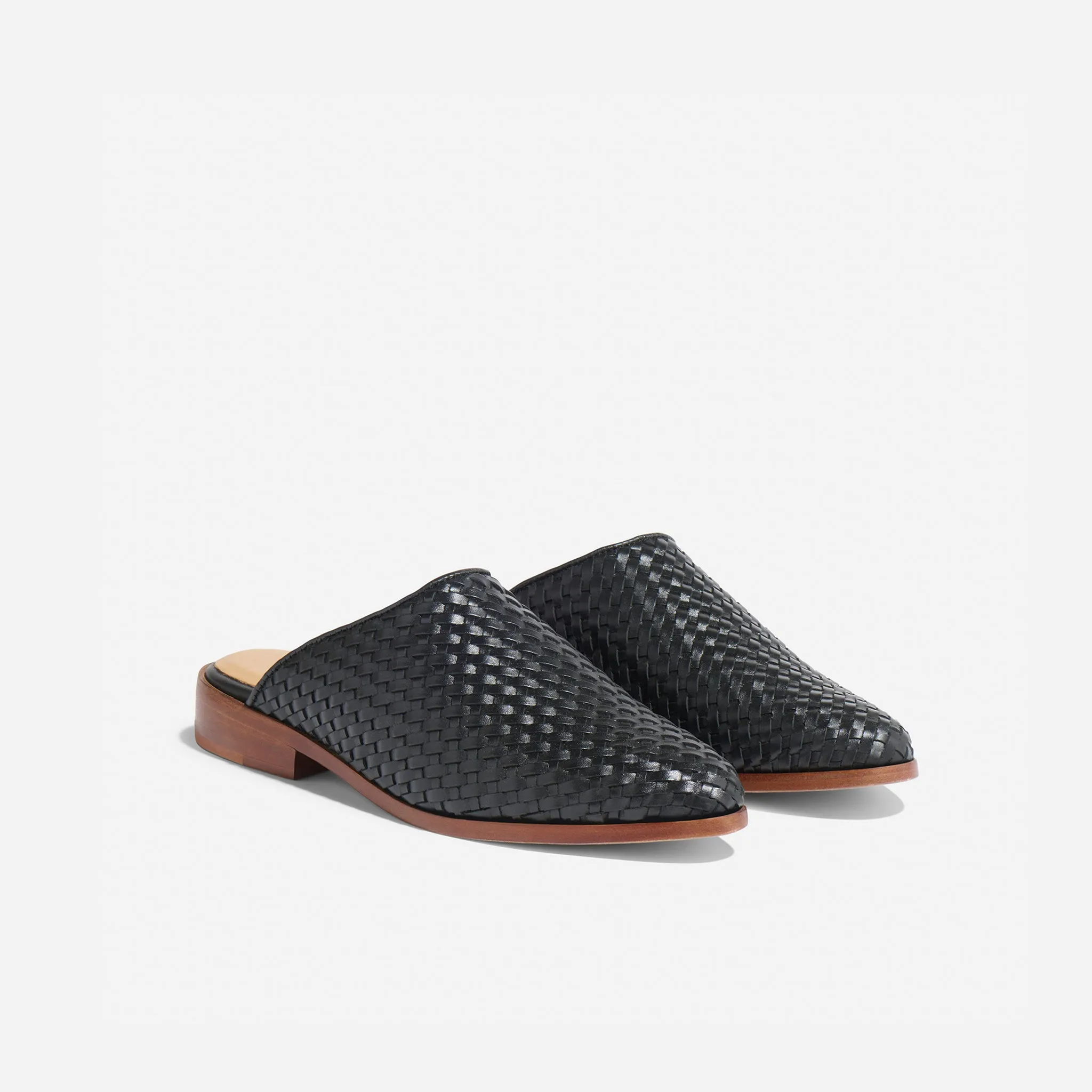 Ama Woven Mule Woven Black