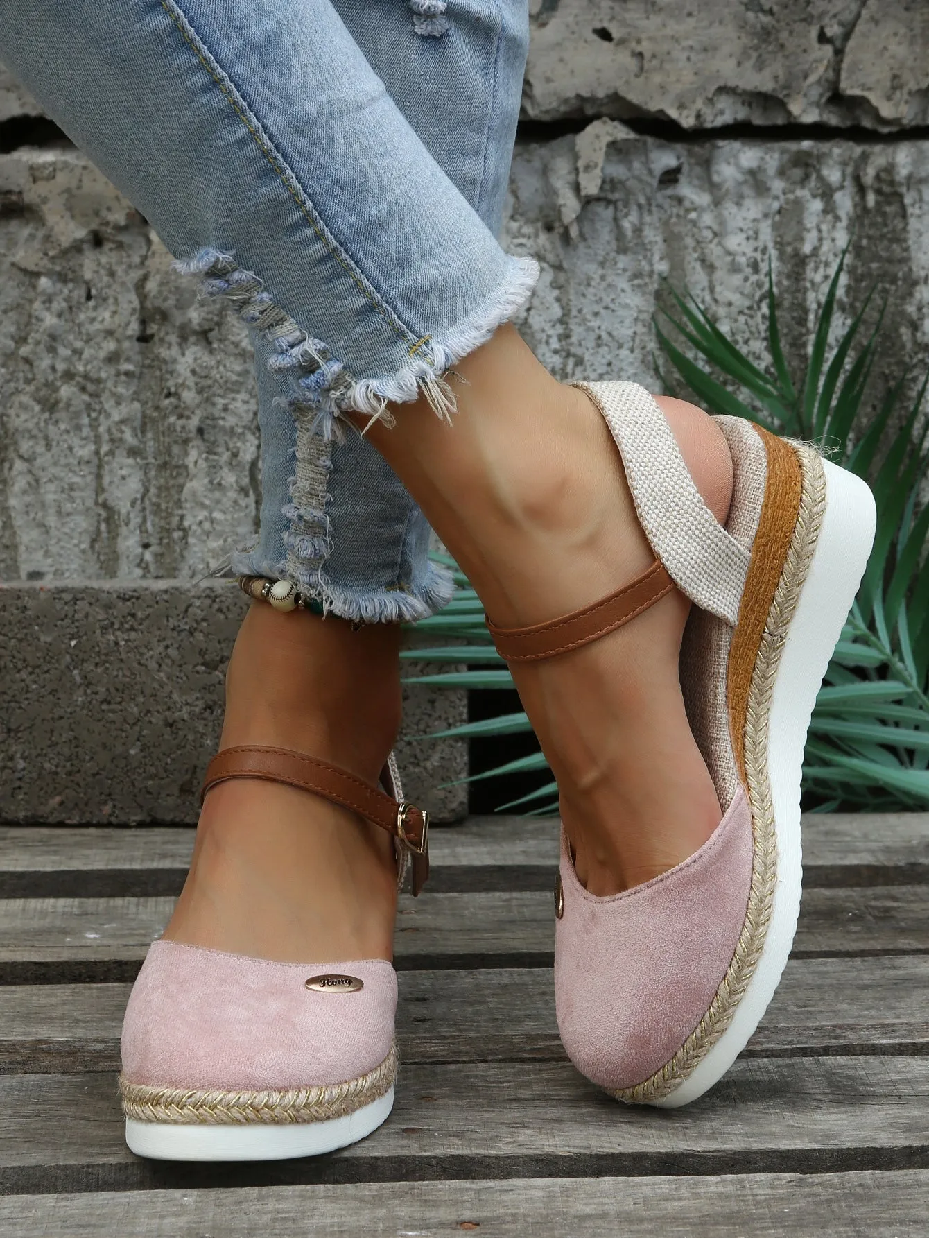 BerriesJam - Linen Plain Handmade Casual Comfortable Espadrilles