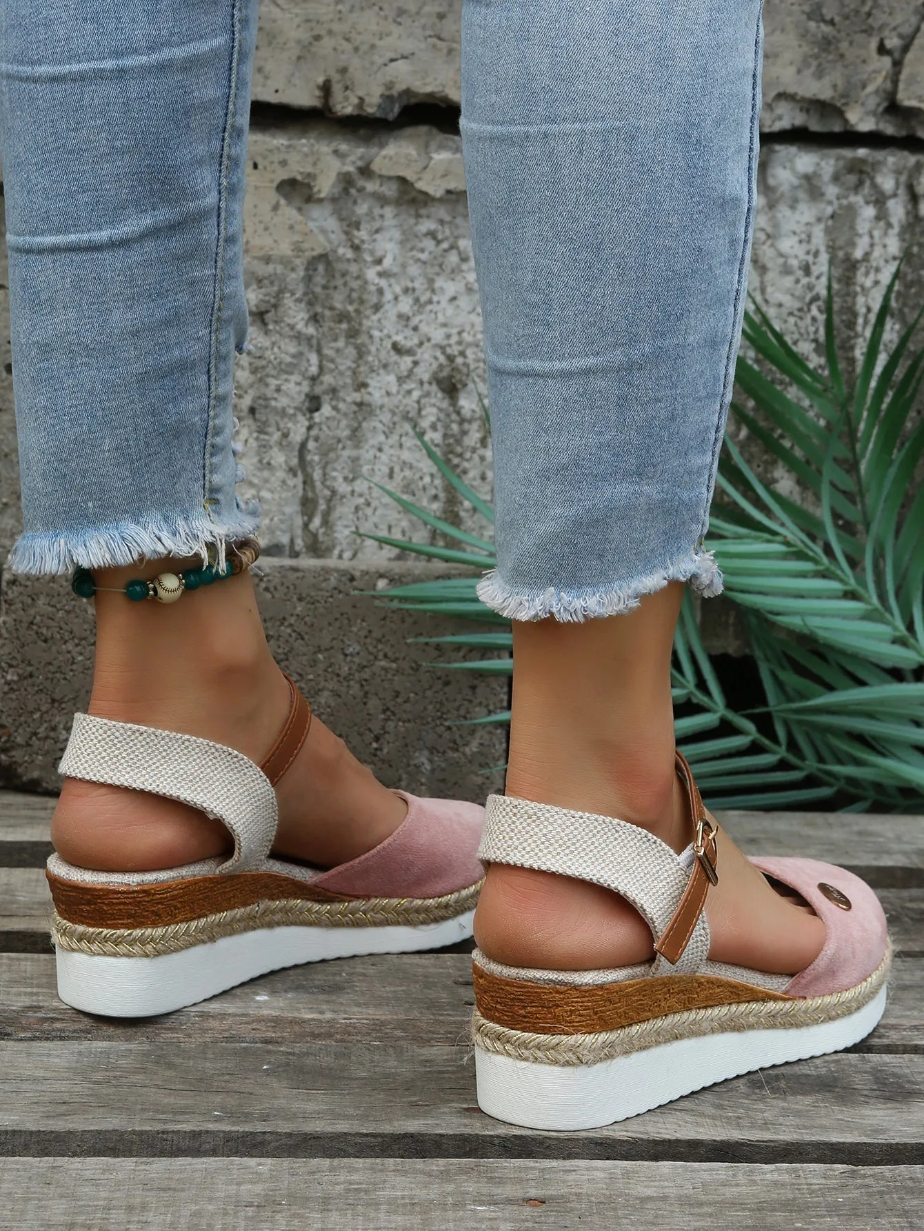 BerriesJam - Linen Plain Handmade Casual Comfortable Espadrilles