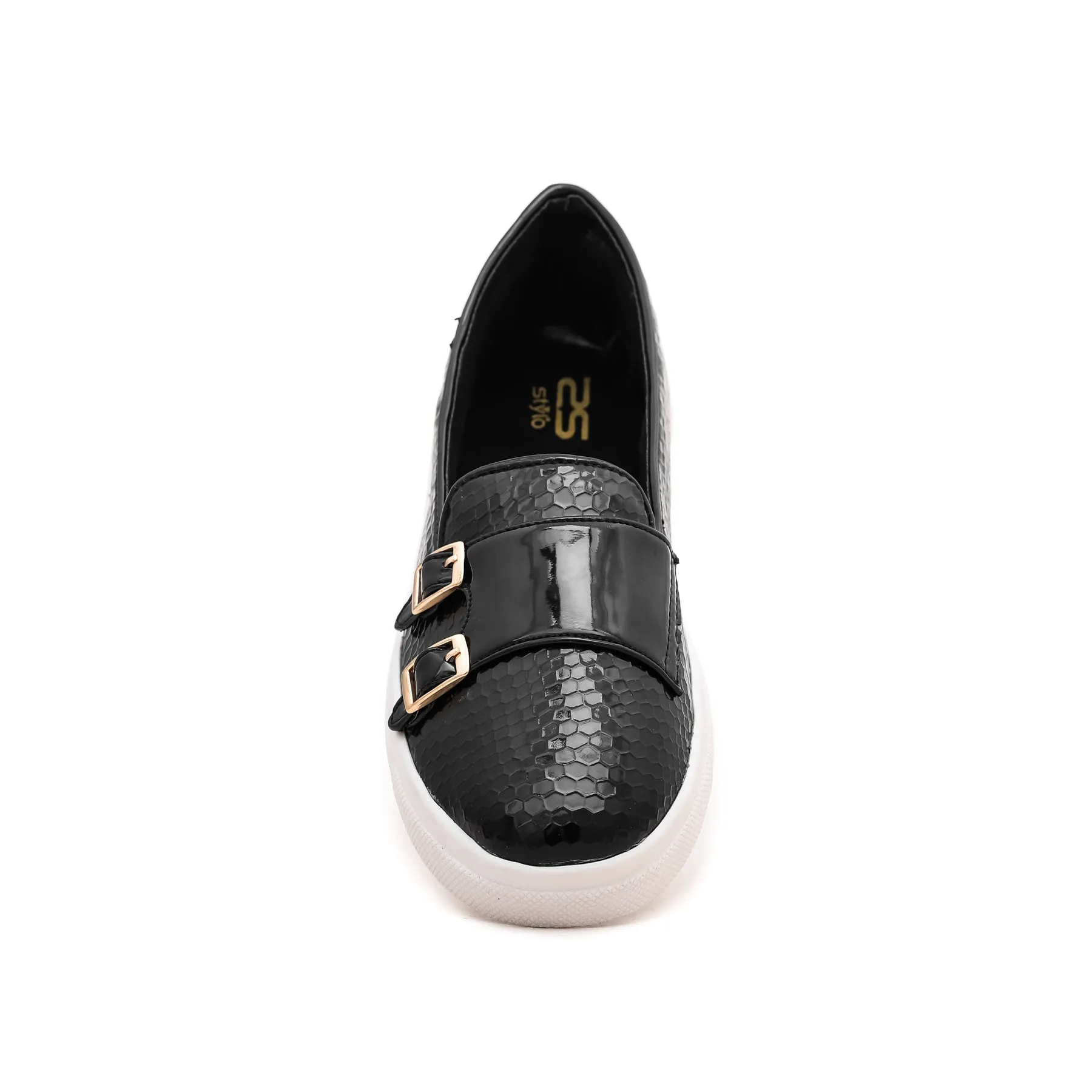 Black Casual Slip Ons At9090