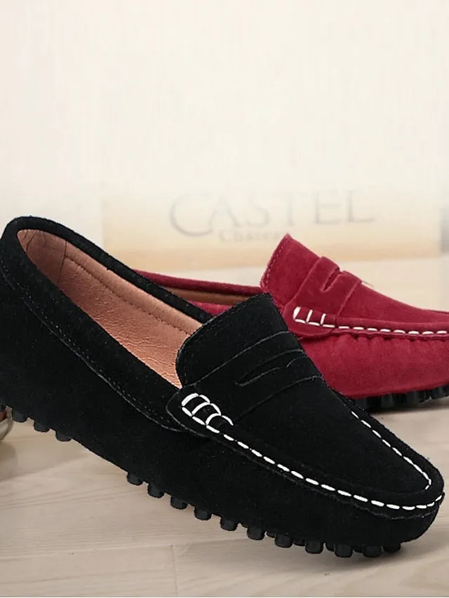 Boys' Loafers & Slip-Ons Comfort Little Kids(4-7ys) Big Kids(7years  ) Black toddler loafers Boy Moccasin Casual Wine Black Spring