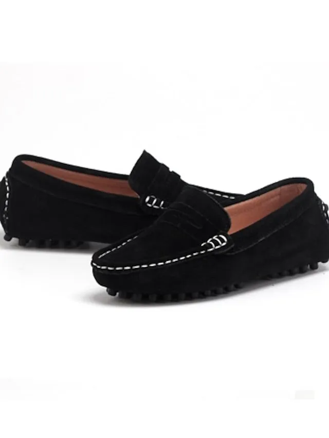 Boys' Loafers & Slip-Ons Comfort Little Kids(4-7ys) Big Kids(7years  ) Black toddler loafers Boy Moccasin Casual Wine Black Spring