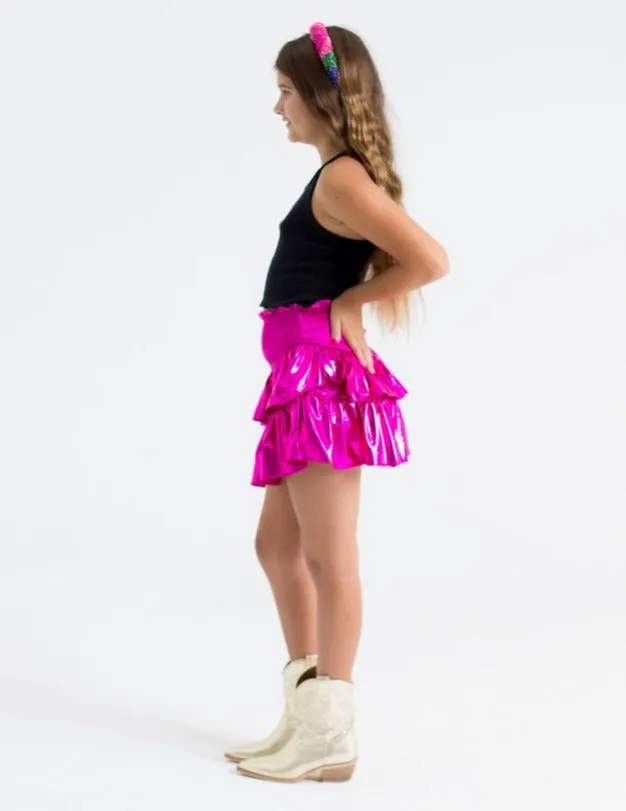 BuddyLove Brookie Fuchsia Tween Ruffle Skort