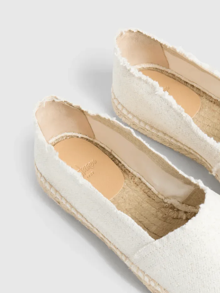 Castaner KAMPALA Espadrilles In White And Gold 022718 4078