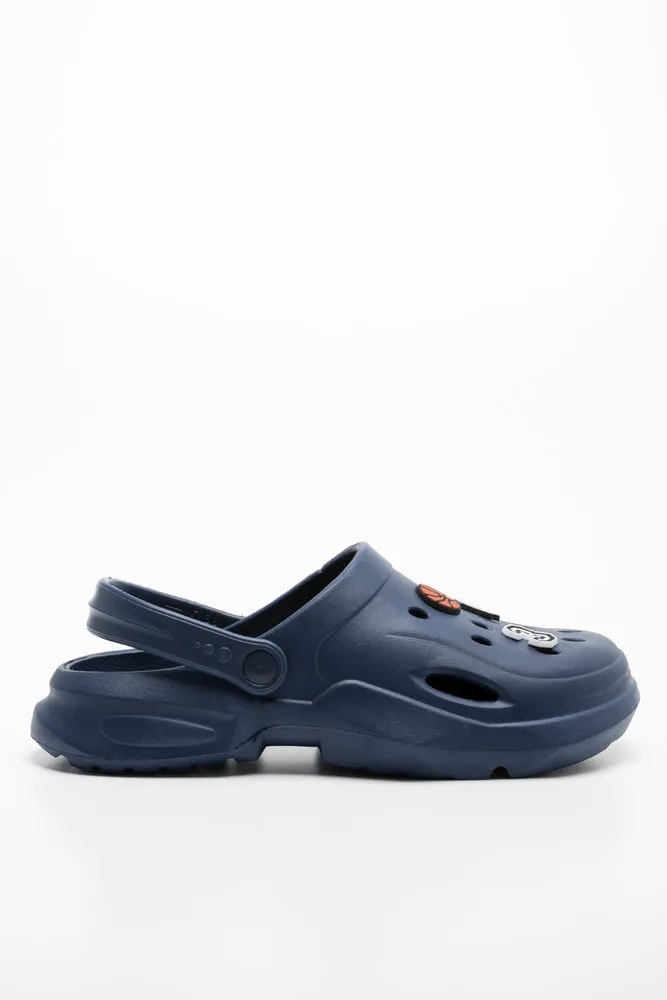 Charm Clog Navy