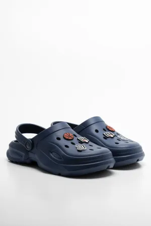 Charm Clog Navy