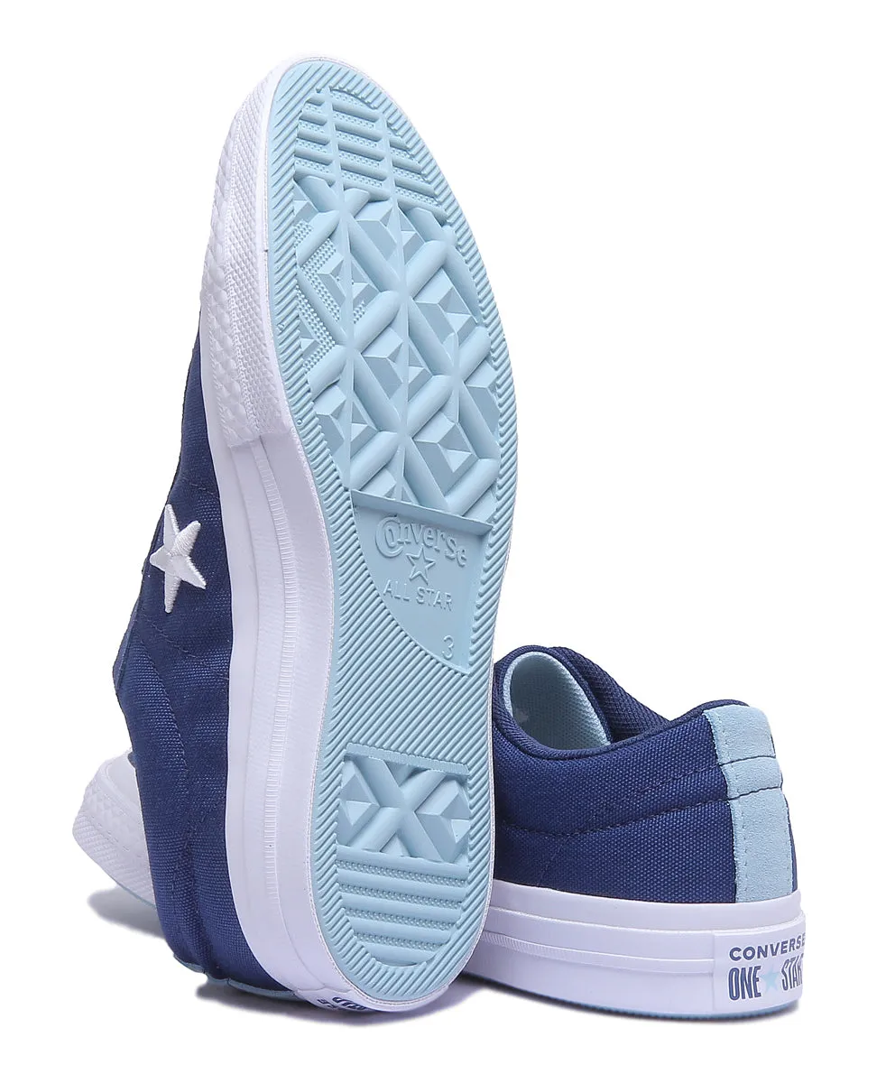 Converse 160598C One Star Low Trainer In Navy For Women