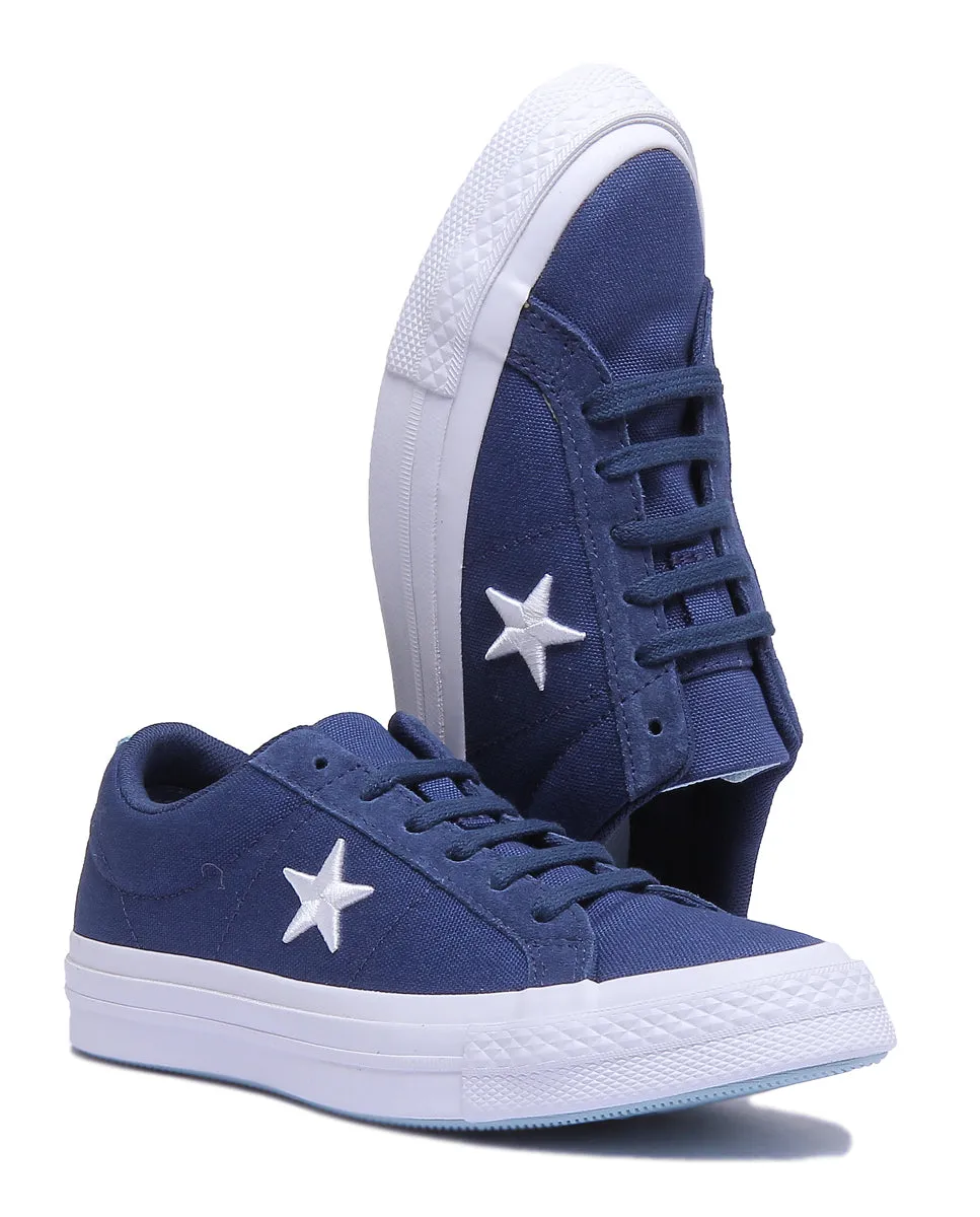 Converse 160598C One Star Low Trainer In Navy For Women