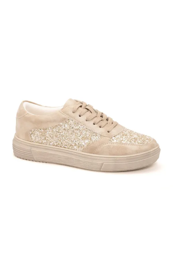 Corky's Rad Leather Glitter Sneaker