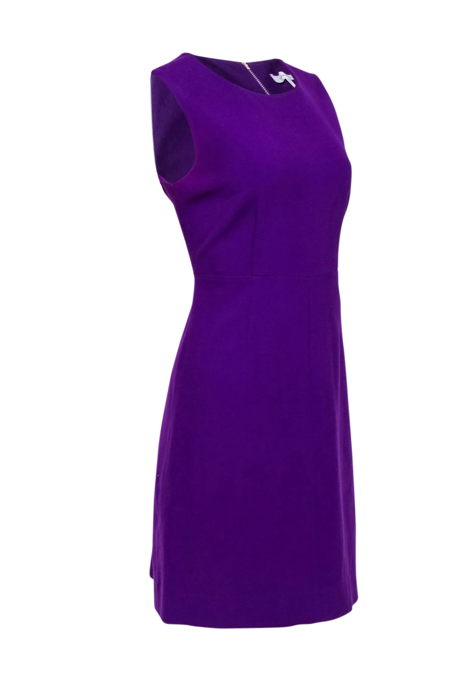 Diane von Furstenberg - Purple Ponte Sleeveless Sheath Dress Sz 8