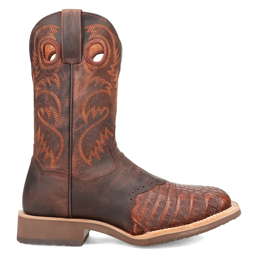 Egan Caiman Square Toe Cowboy Boots