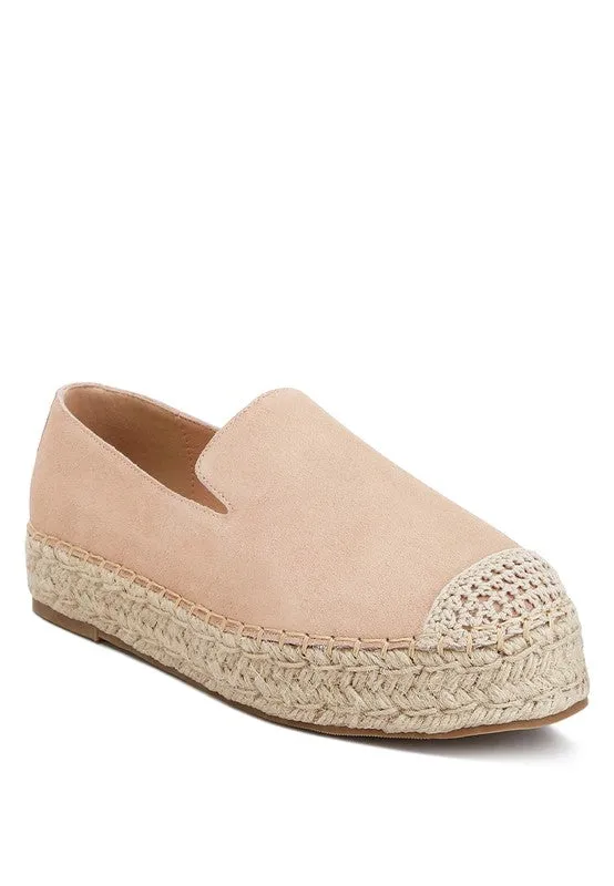 Ellerie Suede Flatform Heel Espadrilles