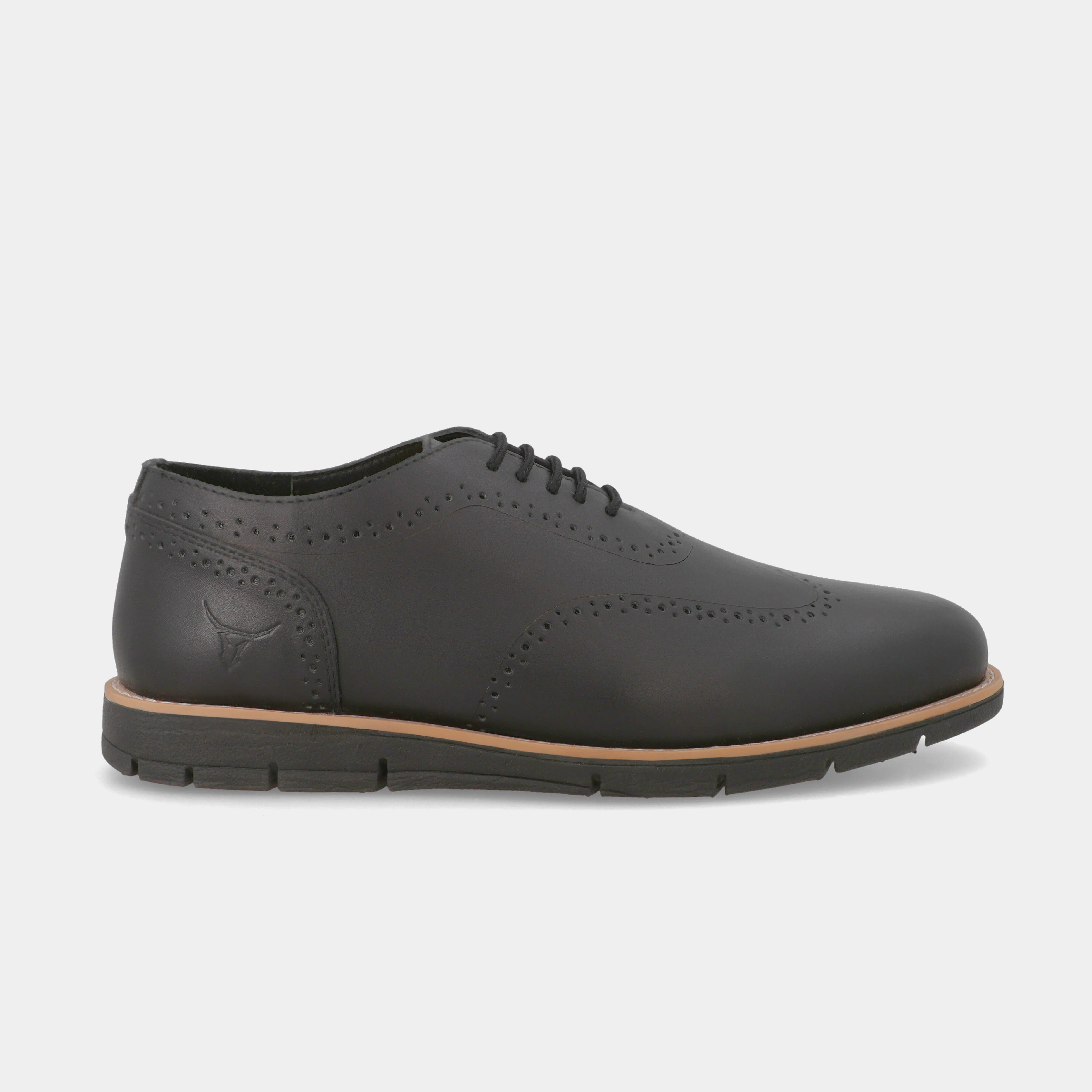 Fadano - VentureFlex Men's Wingtip Oxfords Black / White