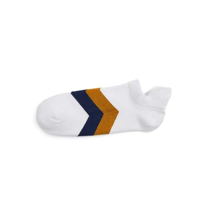 Fairfax & Favor Signature Ladies Trainer Socks (3 Pairs) - White/Navy