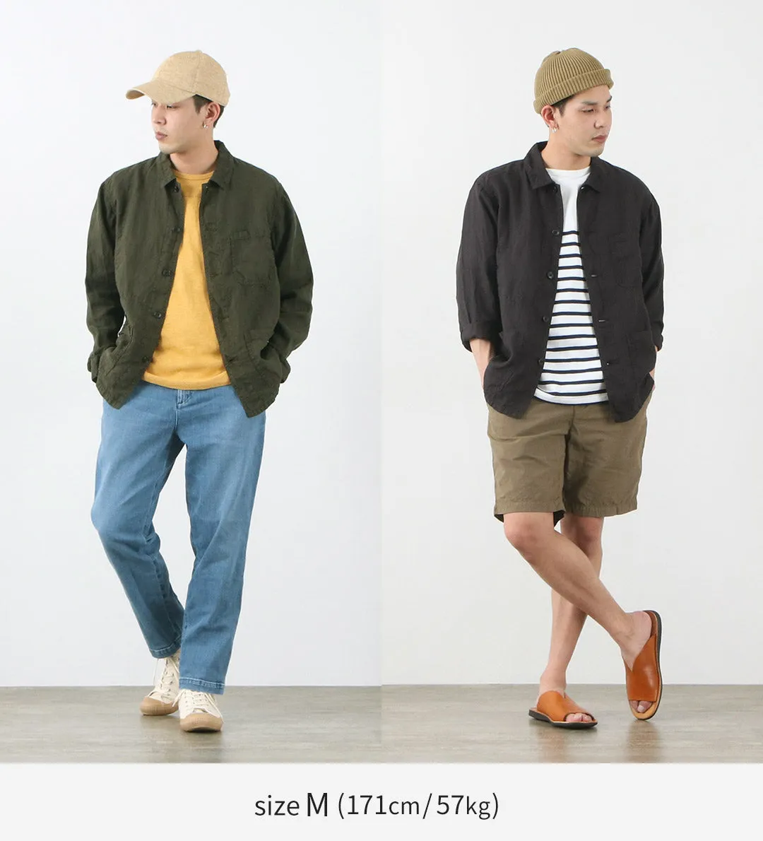 FOB FACTORY / F2413 Hemp shirt jacket