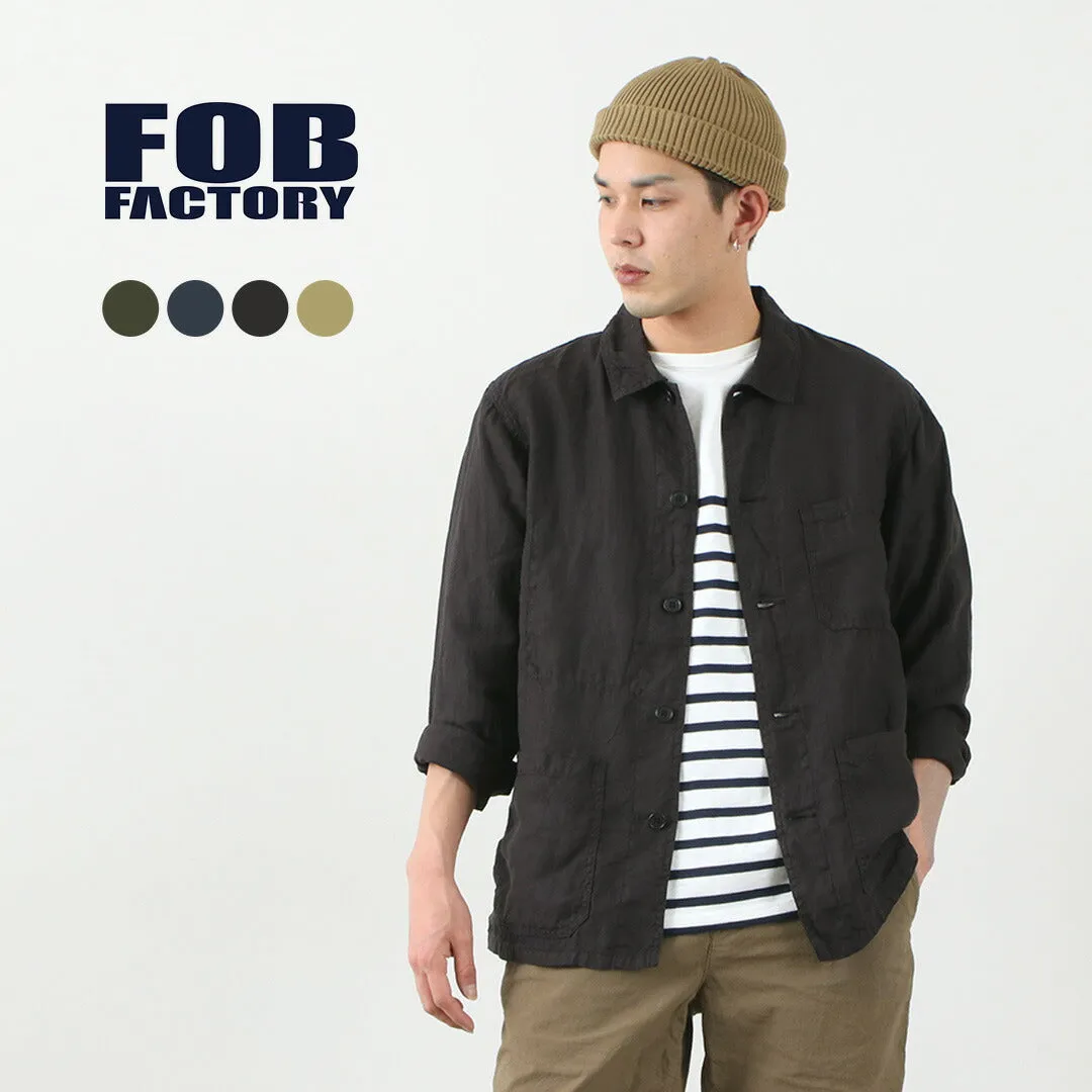 FOB FACTORY / F2413 Hemp shirt jacket