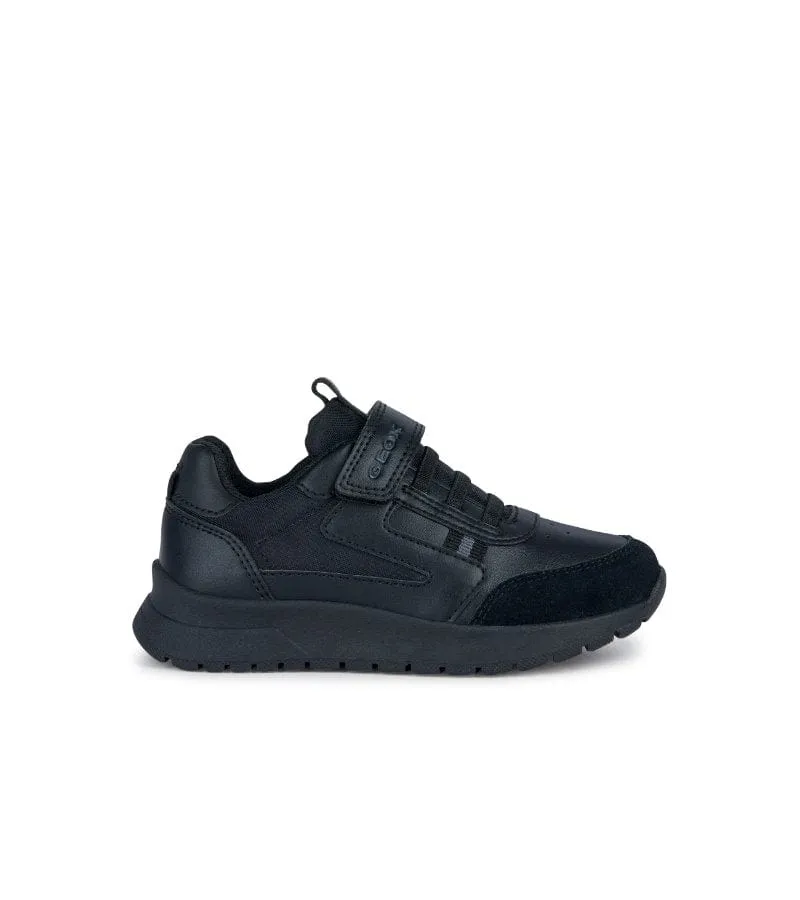 Geox Black Junior Boys School Shoe J36GMA