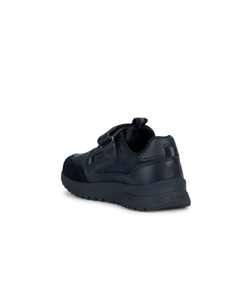 Geox Black Junior Boys School Shoe J36GMA