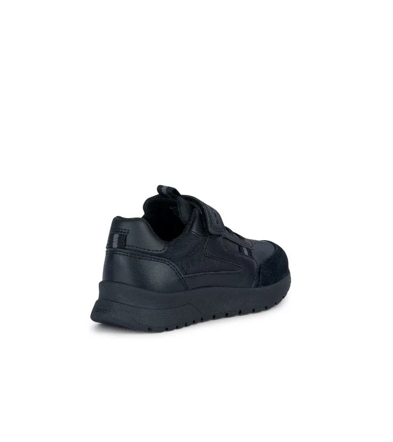 Geox Black Junior Boys School Shoe J36GMA