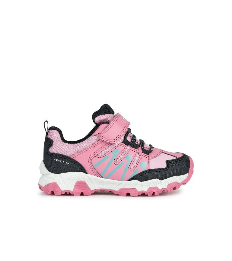 Geox Junior Girls Pink Runners J264LA