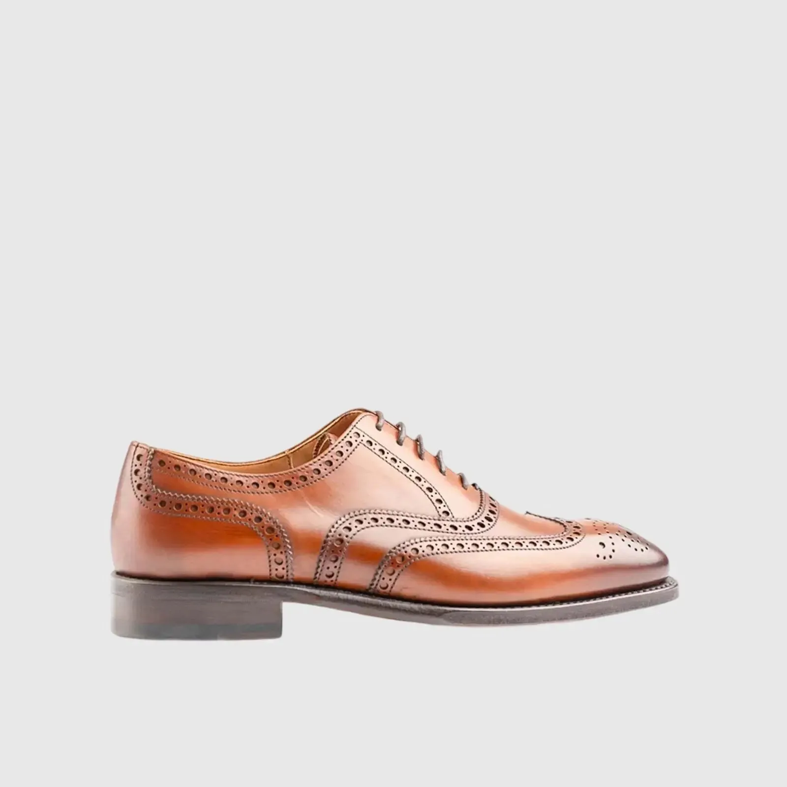 Goodyear Welt Oxford Brogue Lace Up 5215 Tan