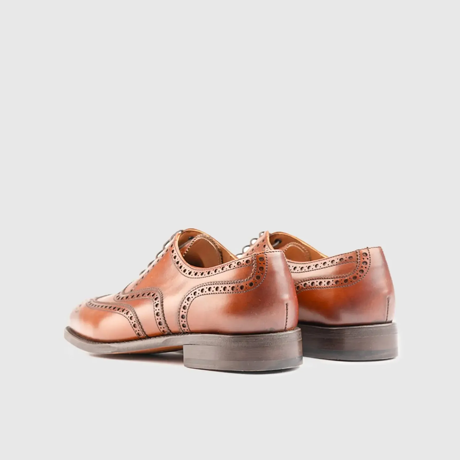 Goodyear Welt Oxford Brogue Lace Up 5215 Tan