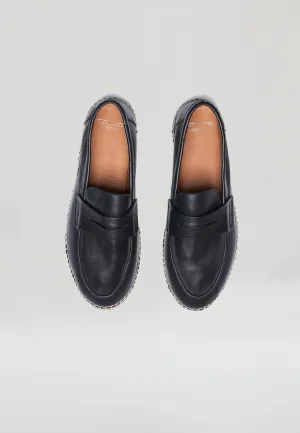 Loafers - Black Leather