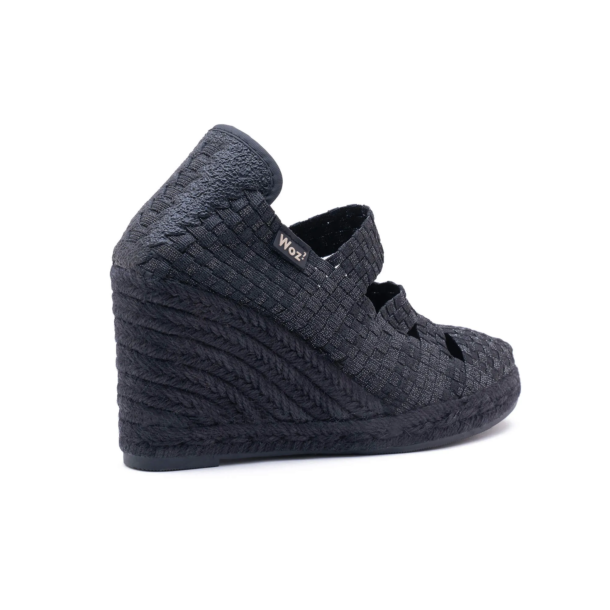 Massa Black & Silver Espadrilles