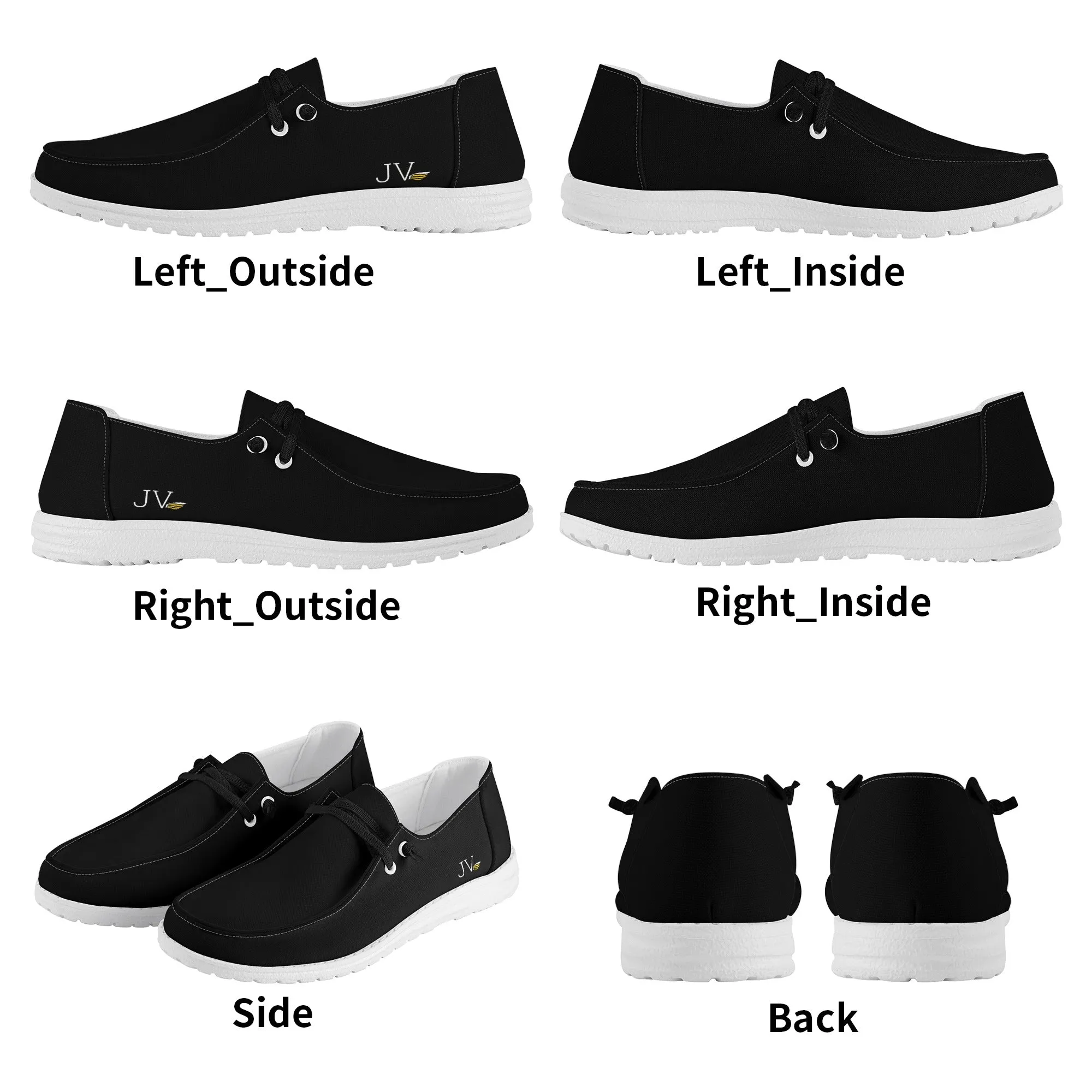 Mens Canvas Slip On Loafters