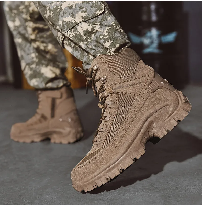 Men's Outdoor Waterproof Tactical Work Boots