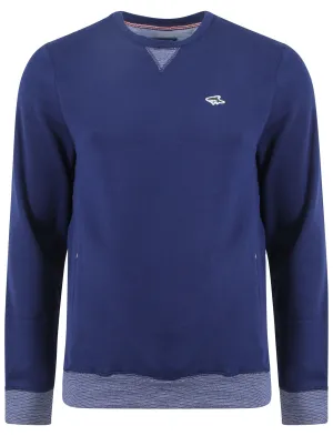 Men's soft basic blue sweatshirt - Le Shark