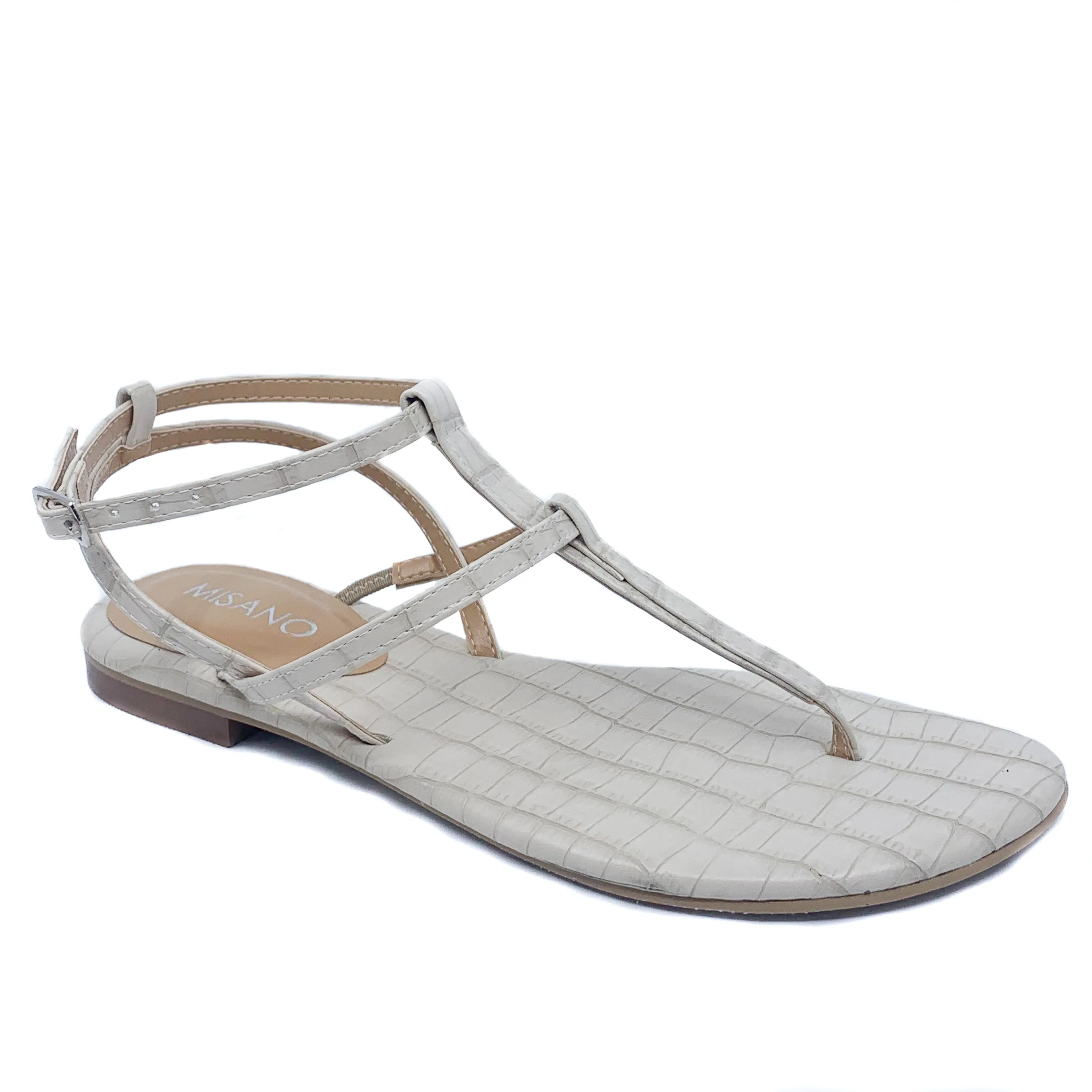 Misano Shizu Light Beige Croc Sandal