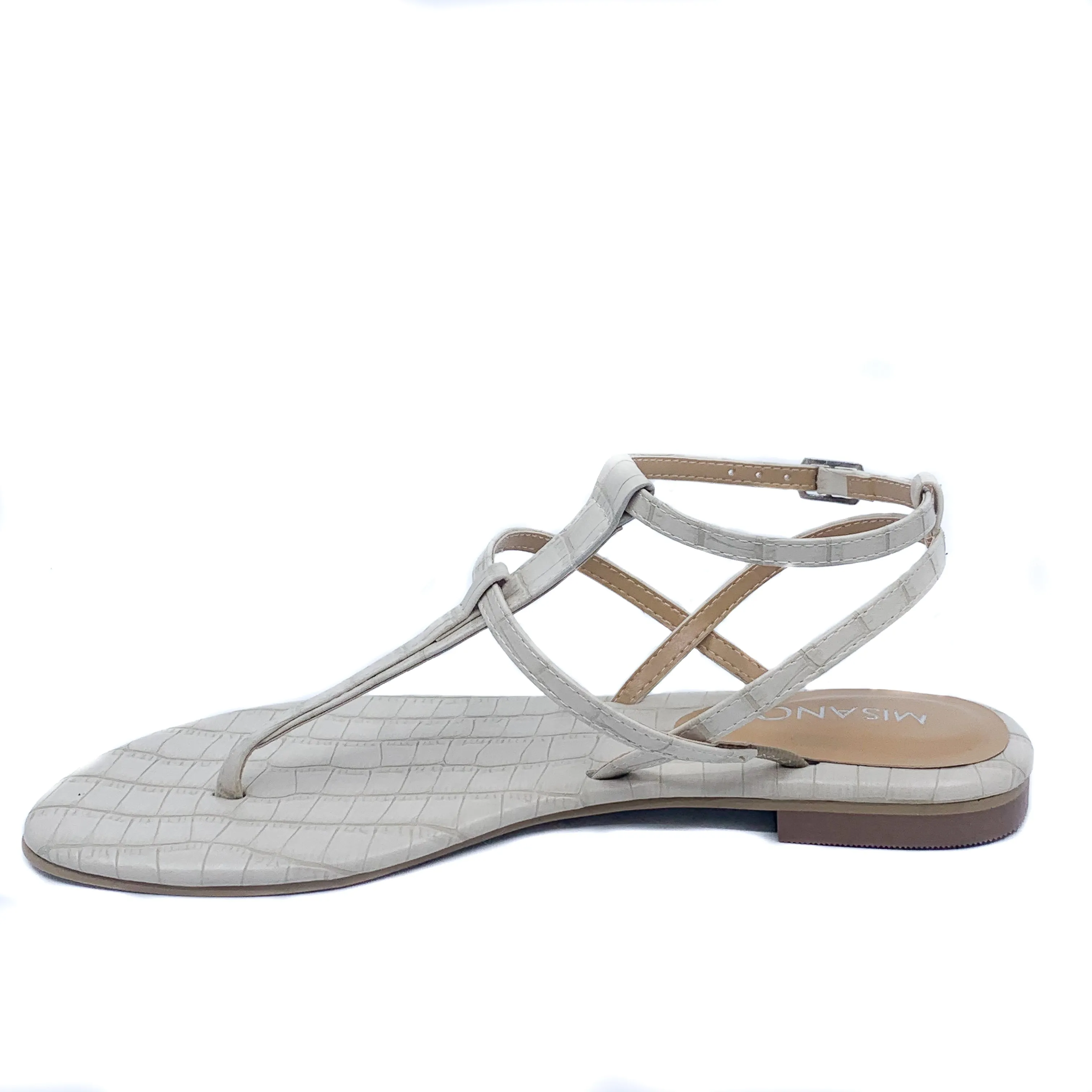 Misano Shizu Light Beige Croc Sandal