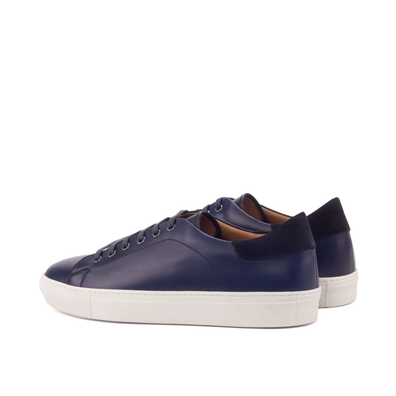 Navy Calf Classic Trainers