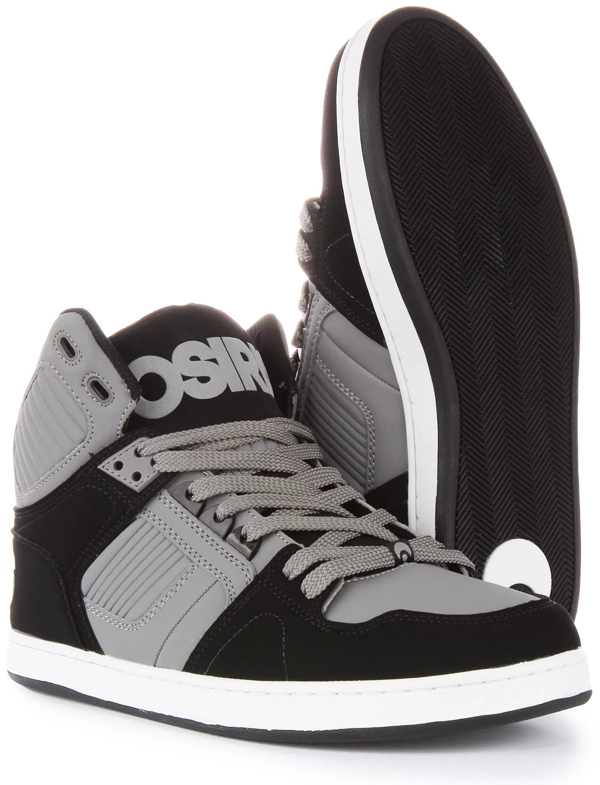 Osiris NYC 83 Clk In Grey Black For Men