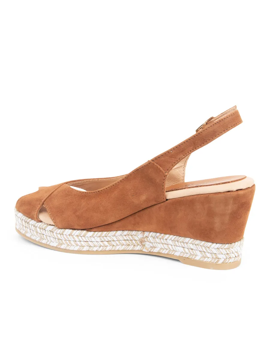 Palma Peep-Toe Criss-Cross Slingback Espadrille