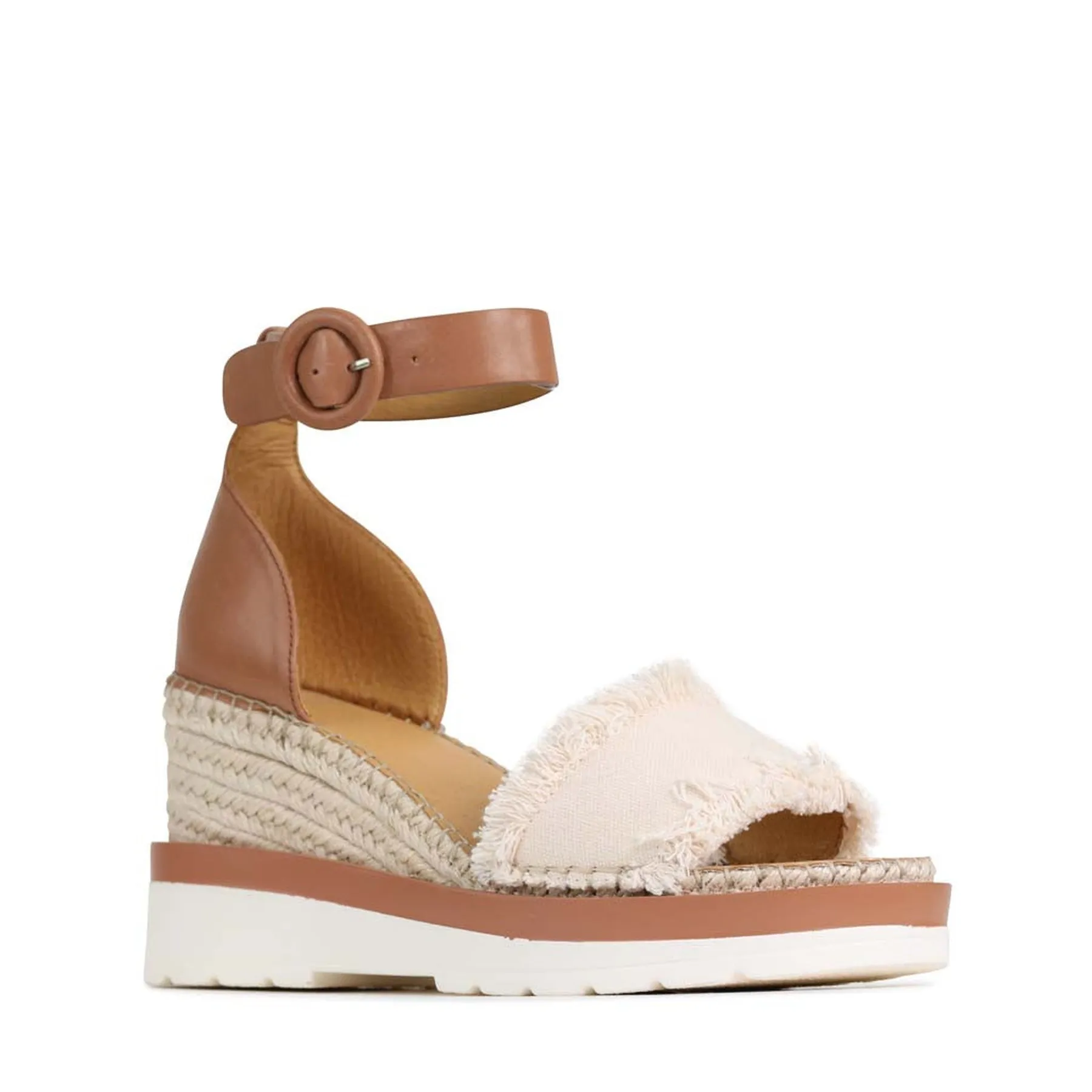 PRUE LEATHER ESPADRILLES SANDALS