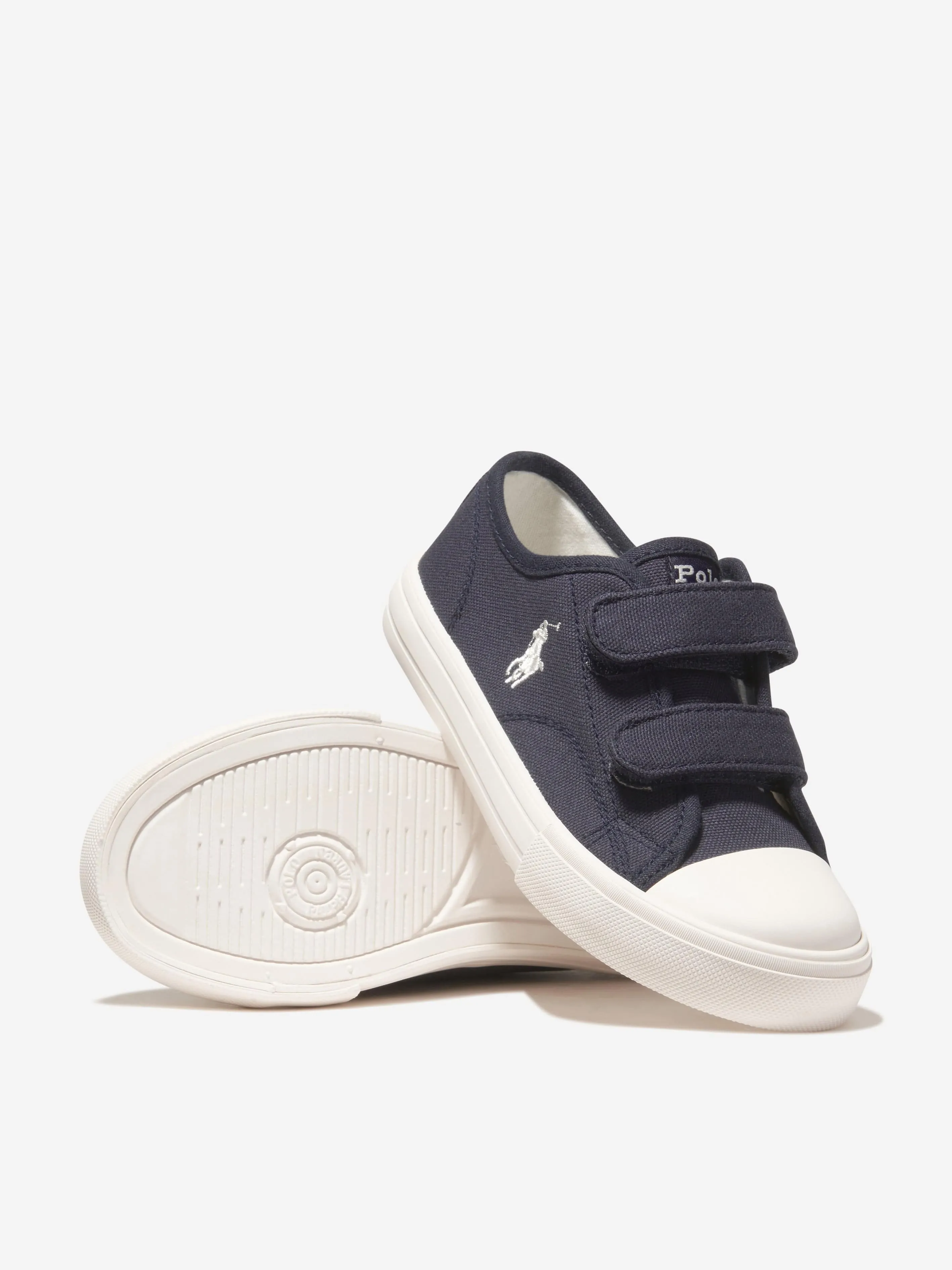 Ralph Lauren Boys Forrester Low EZ Trainers in Navy